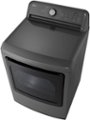 Alt View 1. LG - 7.3 Cu. Ft. Electric Dryer with Sensor Dry - Middle Black.