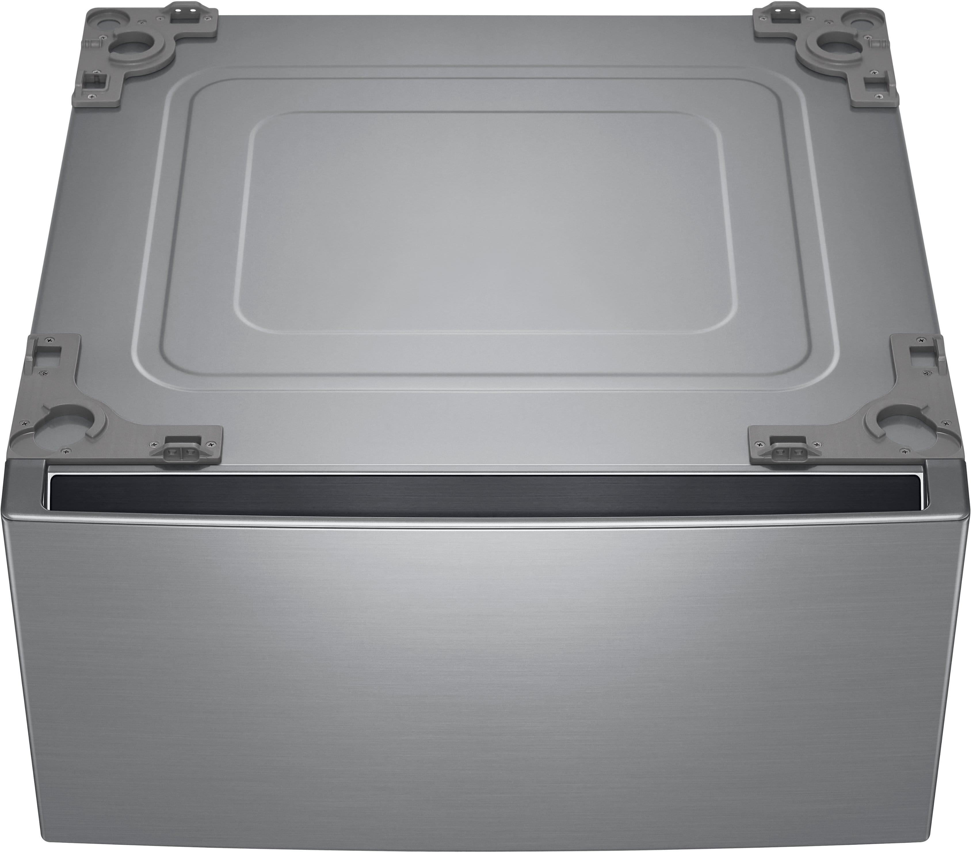 LG - 27" Laundry Pedestal with Storage Drawer - Graphite Steel - Front_Zoom