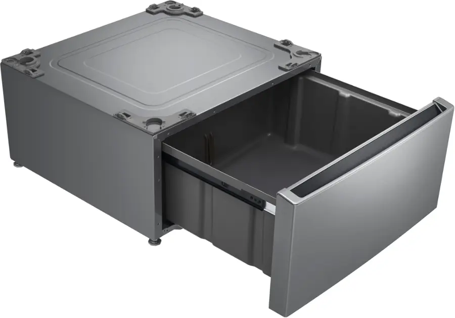 Alt View 15. LG - 27" Laundry Pedestal with Storage Drawer - Graphite Steel.