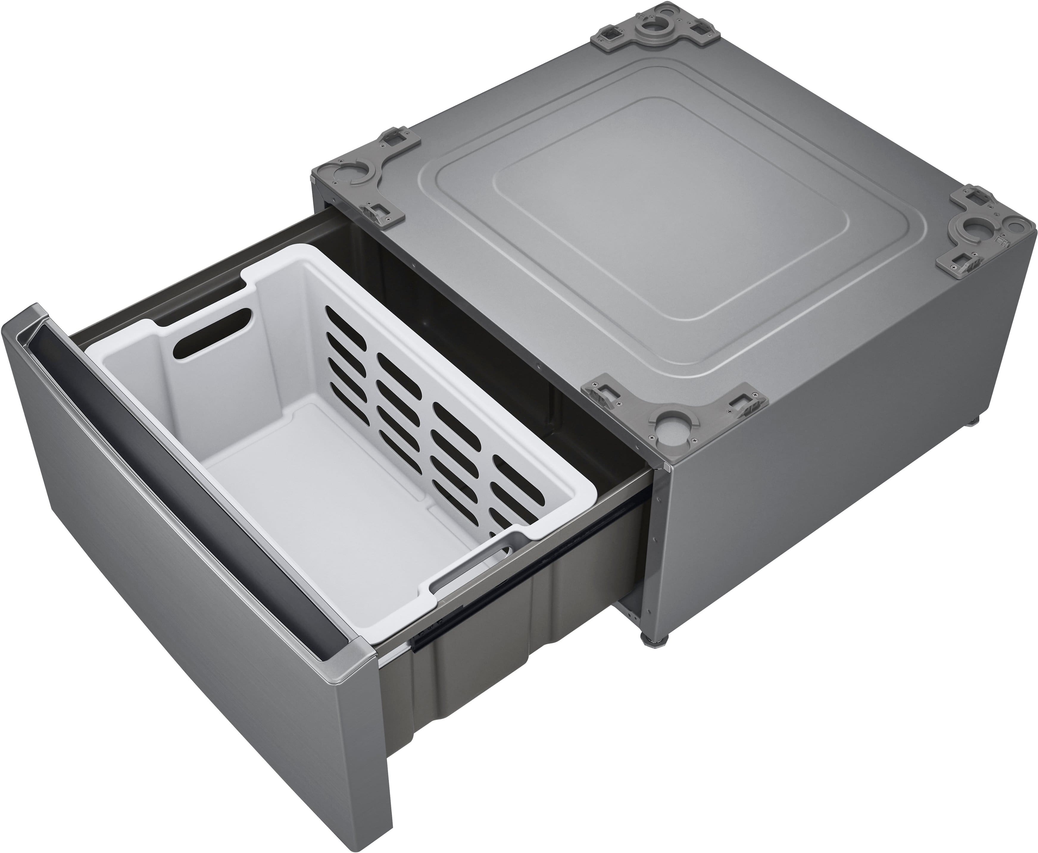 Alt View 16. LG - 27" Laundry Pedestal with Storage Drawer - Graphite Steel.