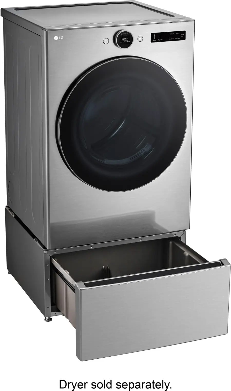 Alt View 19. LG - 27" Laundry Pedestal with Storage Drawer - Graphite Steel.