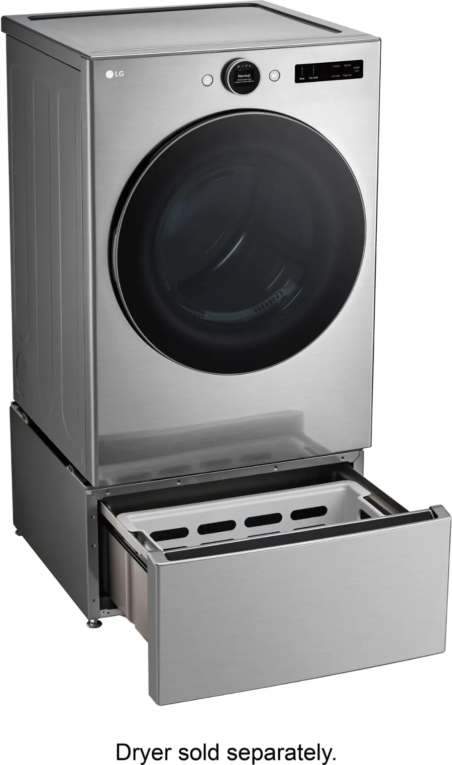 Alt View 20. LG - 27" Laundry Pedestal with Storage Drawer - Graphite Steel.