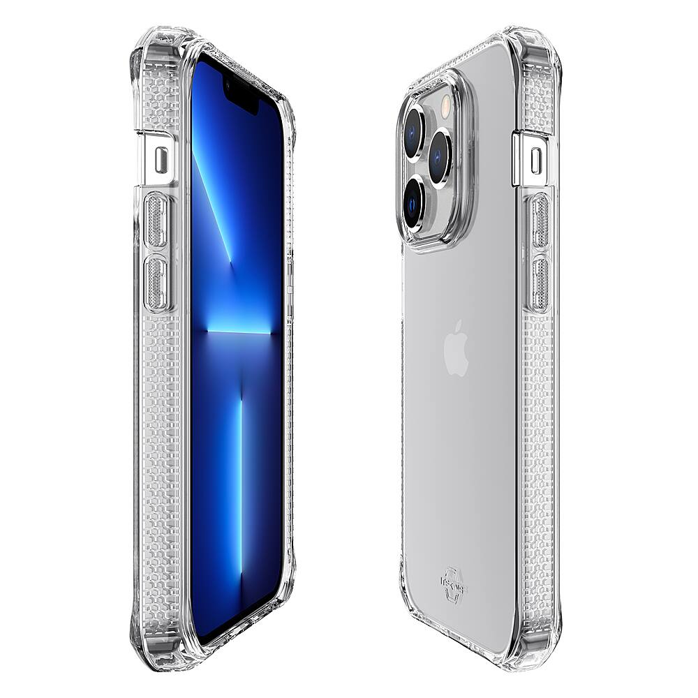 Left. Itskins - Spectrum R Clear Case for Apple iPhone 14 Pro - Clear.
