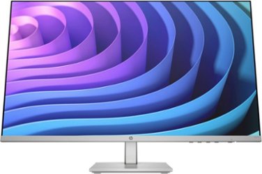 HP - 27" IPS LED FHD FreeSync Monitor with Adjustable Height (HDMI, VGA) - Silver & Black - Front_Zoom