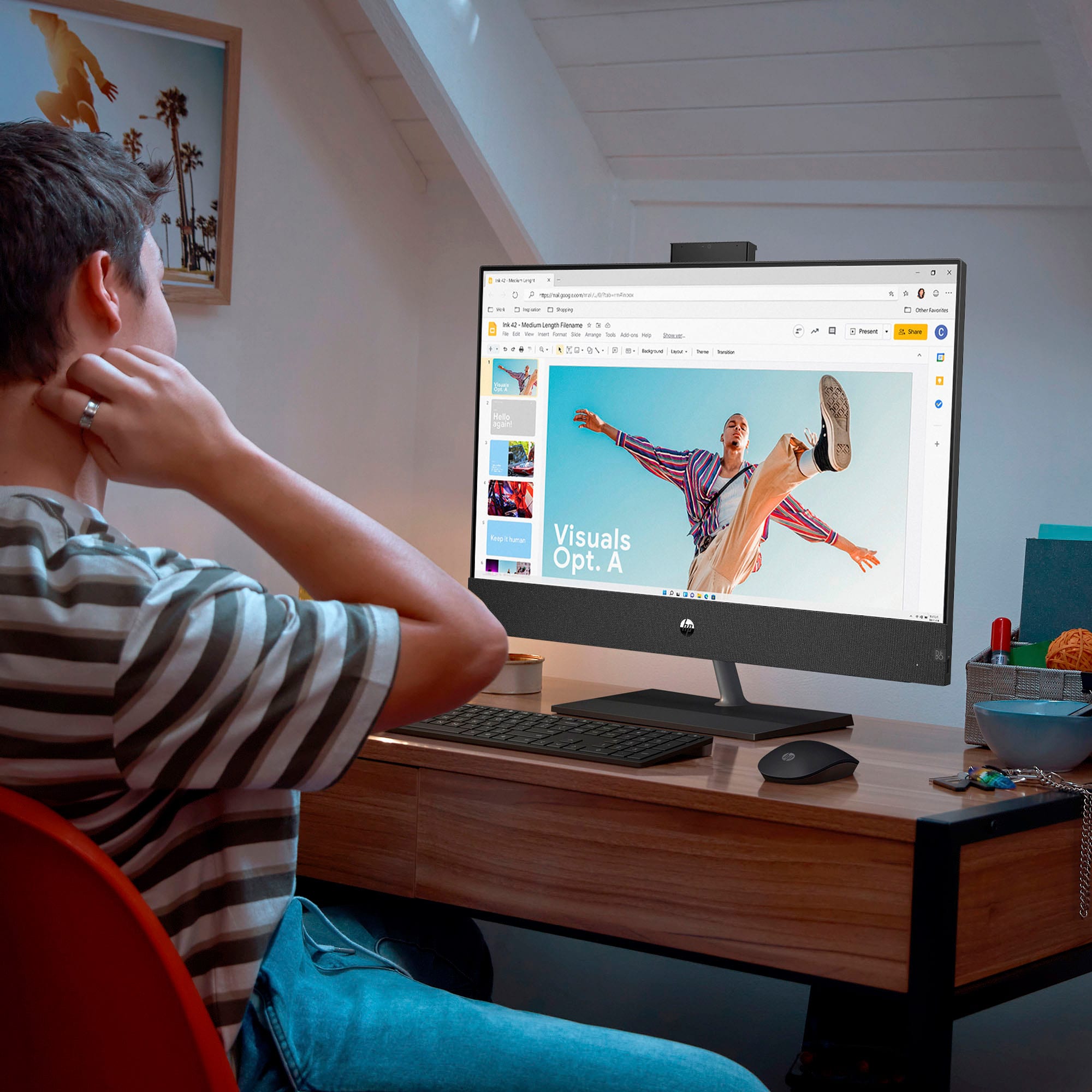 Alt View 11. HP - Pavilion 27" Full HD Touch-Screen All-in-One - Intel Core i7 - 16GB Memory - 1TB SSD - Sparkling Black.