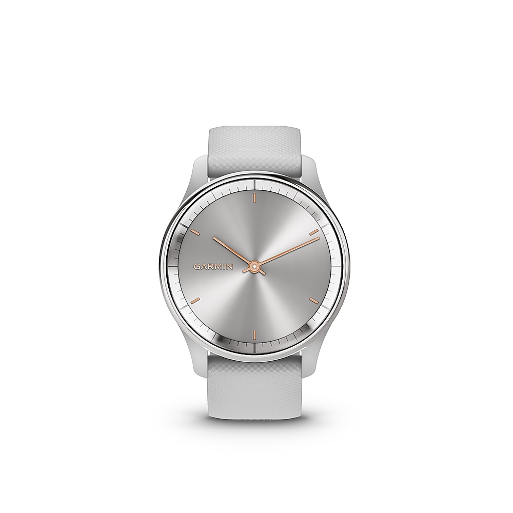 Garmin Trend Hybrid Smartwatch 40 mm Fiber-Reinforced Polymer Silver Steel - Best Buy