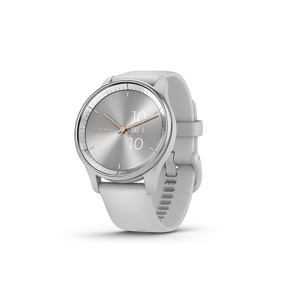 Garmin vívomove Trend Hybrid Smartwatch 40 mm Fiber-Reinforced Polymer  Silver Stainless Steel 010-02665-03 - Best Buy