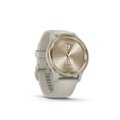 Angle. Garmin - vívomove Trend Hybrid Smartwatch 40 mm Fiber-Reinforced Polymer - Cream Gold Stainless Steel with French Gray Band.