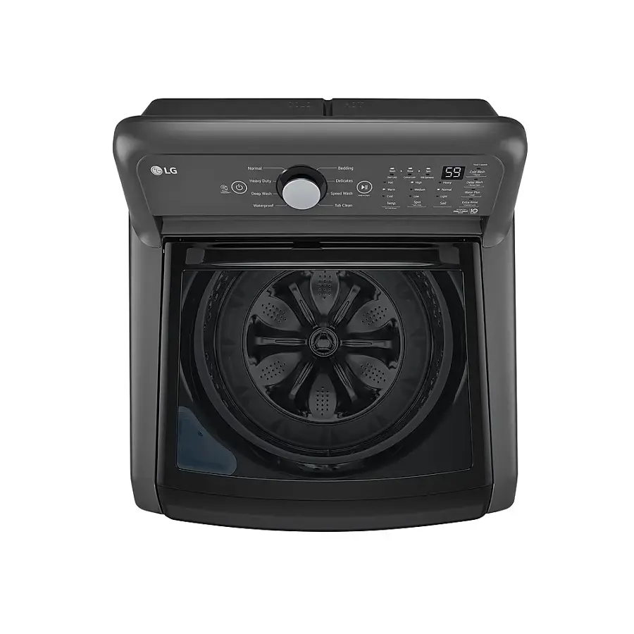 Alt View 14. LG - 5.0 Cu. Ft. High-Efficiency Top Load Washer with 6Motion Technology - Middle Black.