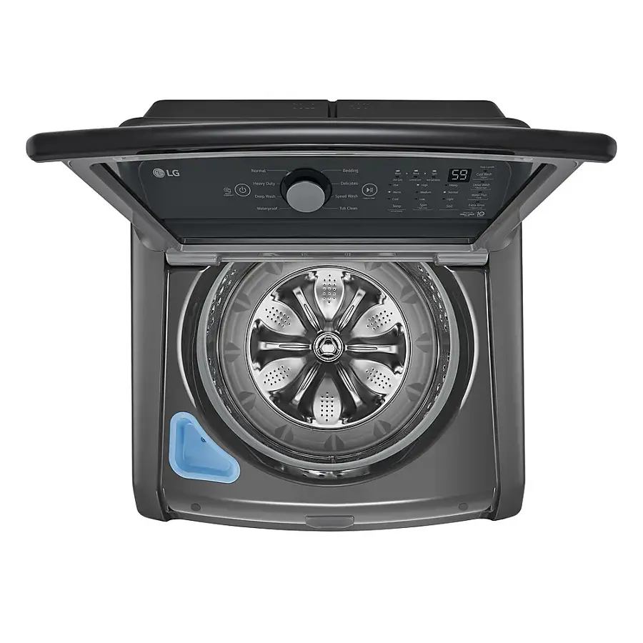 Alt View 15. LG - 5.0 Cu. Ft. High-Efficiency Top Load Washer with 6Motion Technology - Middle Black.