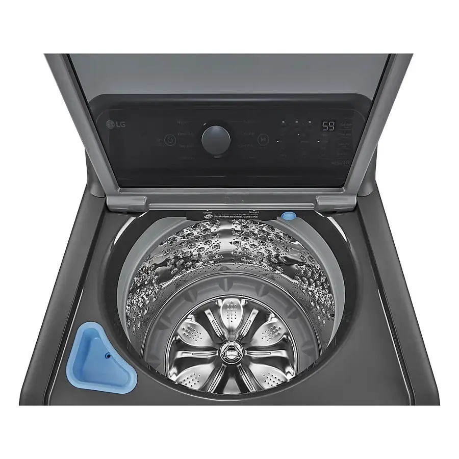 Alt View 20. LG - 5.0 Cu. Ft. High-Efficiency Top Load Washer with 6Motion Technology - Middle Black.