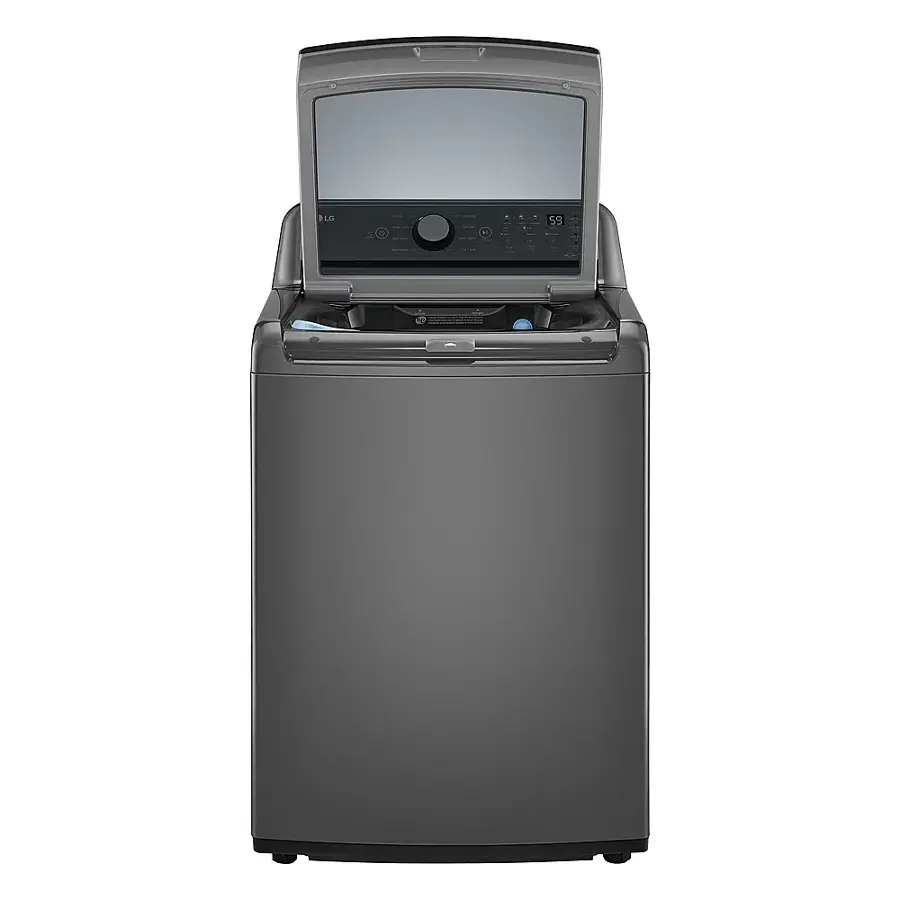 Alt View 12. LG - 5.0 Cu. Ft. High-Efficiency Top Load Washer with 6Motion Technology - Middle Black.