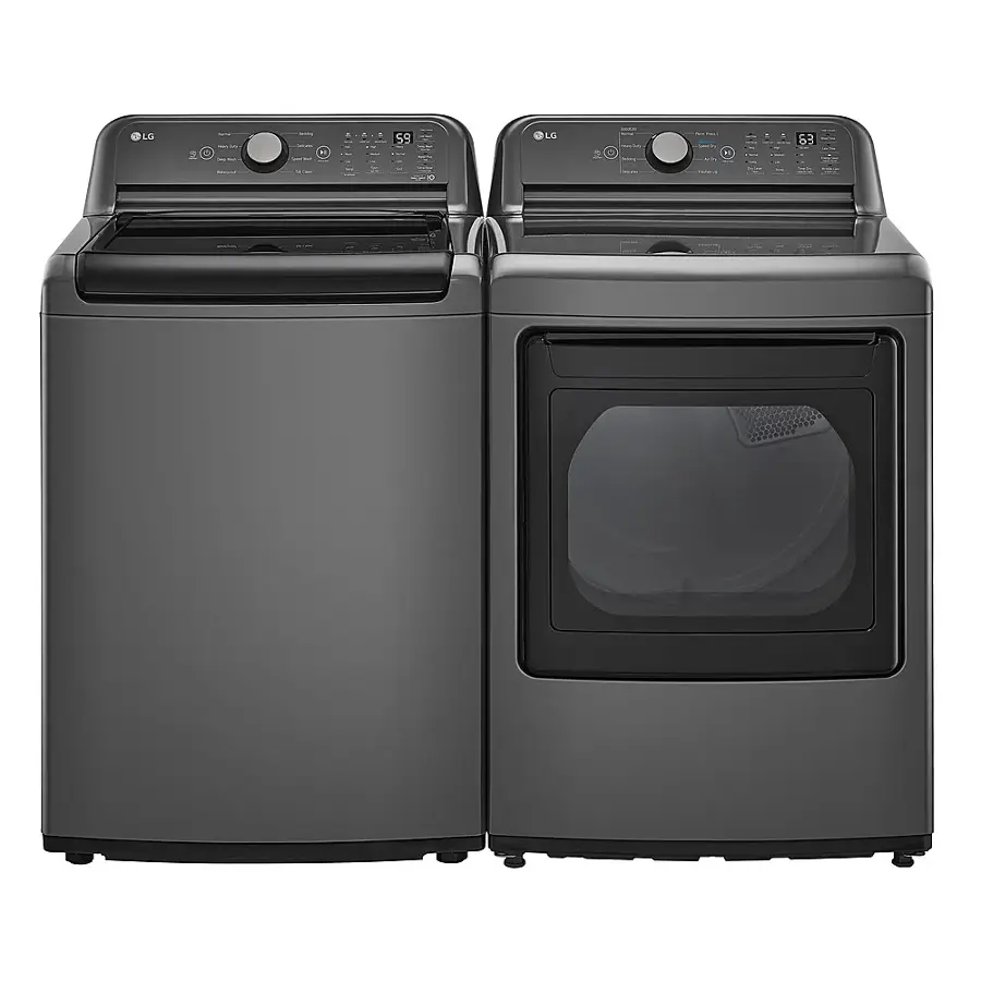 Alt View 23. LG - 5.0 Cu. Ft. High-Efficiency Top Load Washer with 6Motion Technology - Middle Black.