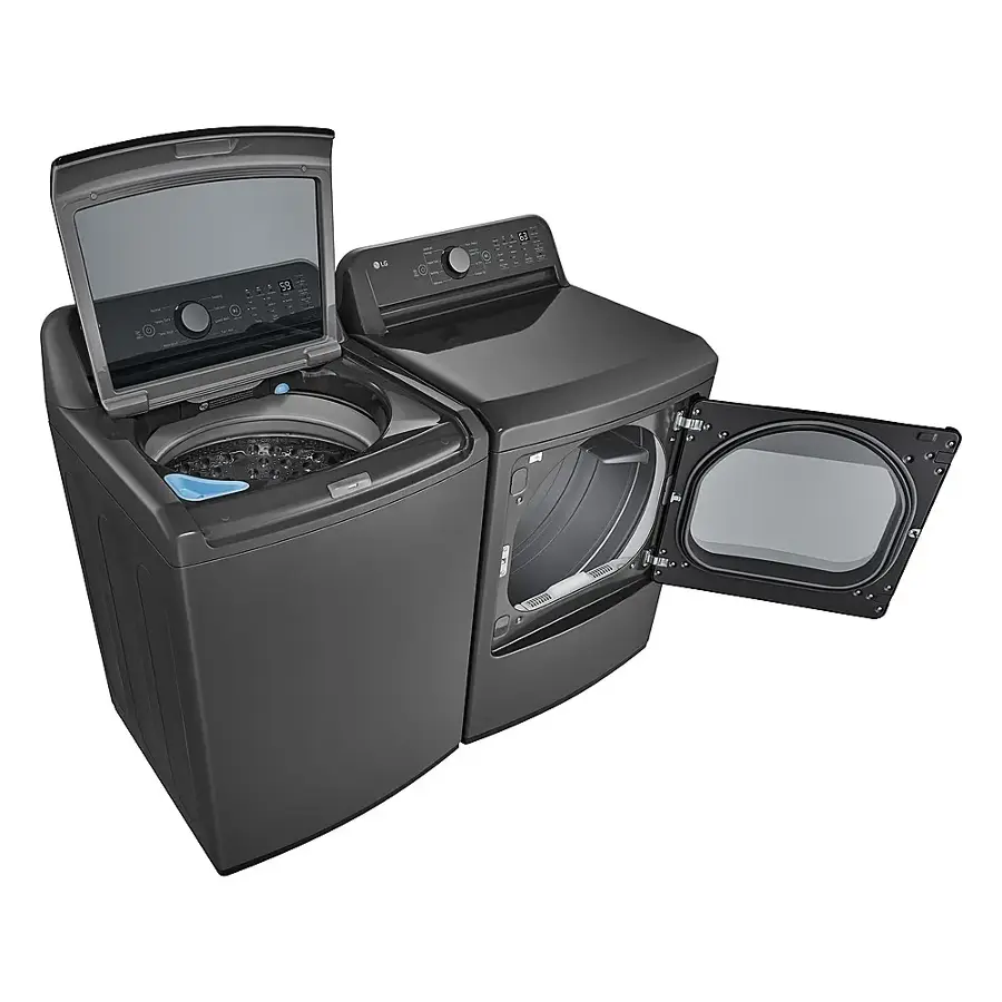 Alt View 26. LG - 5.0 Cu. Ft. High-Efficiency Top Load Washer with 6Motion Technology - Middle Black.