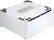 Angle. LG - SideKick 1.0 Cu. Ft. High-Efficiency Smart Top Load Pedestal Washer - White.