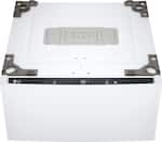 LG - SideKick 1.0 Cu. Ft. High-Efficiency Smart Top Load Pedestal Washer - White