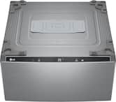 LG - SideKick 1.0 Cu. Ft. High-Efficiency Smart Pedestal Washer - Graphite Steel