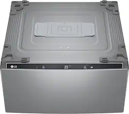 LG - SideKick 1.0 Cu. Ft. High-Efficiency Smart Top Load Pedestal Washer - Graphite Steel