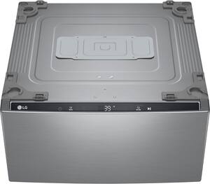 LG - SideKick 1.0 Cu. Ft. High-Efficiency Smart Pedestal Washer - Graphite Steel