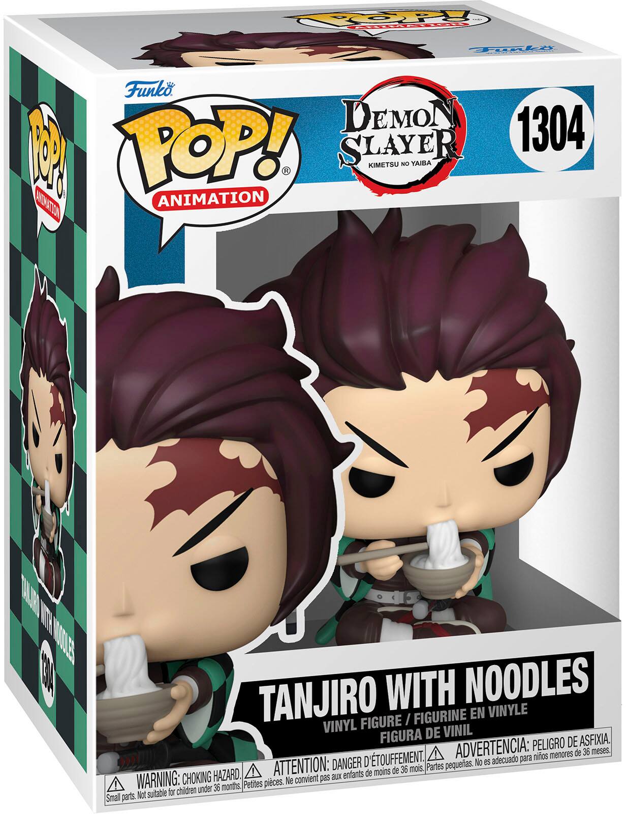 Angle. Funko - POP Animation: Demon Slayer- Tanjiro with Noodles.