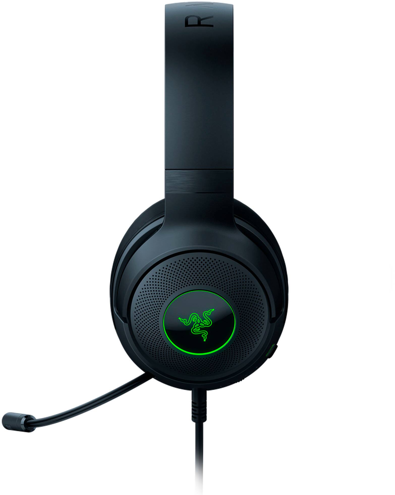 Angle. Razer - Kraken V3 X Wired Gaming Headset for PC - Black.