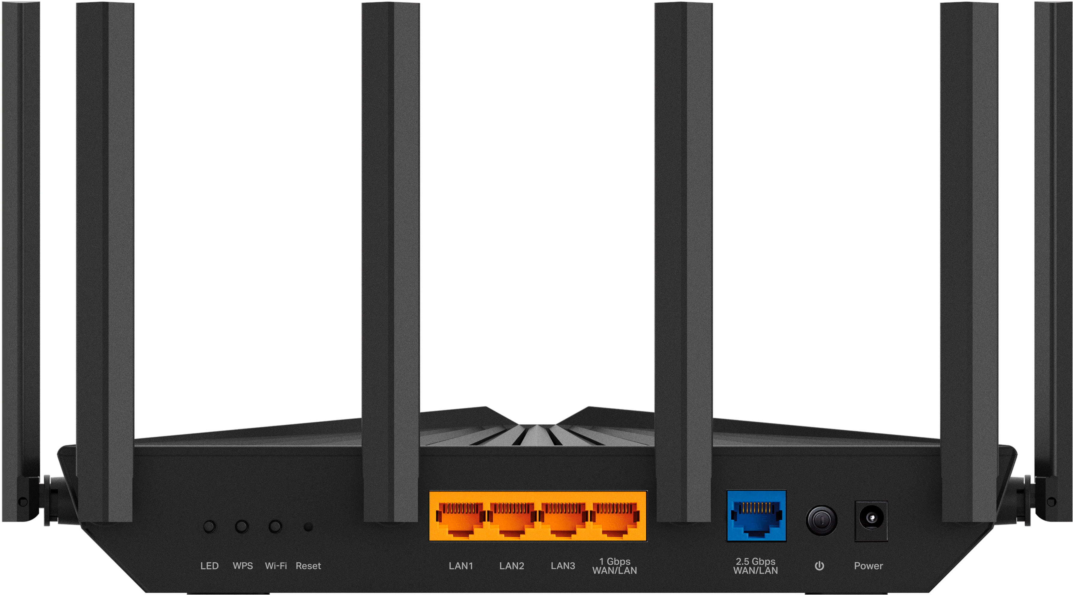 Angle View: TP-Link - Archer AX5400 Pro Dual-Band Wi-Fi 6 Router - Black