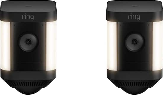 ring spotlight security camera 2 pack