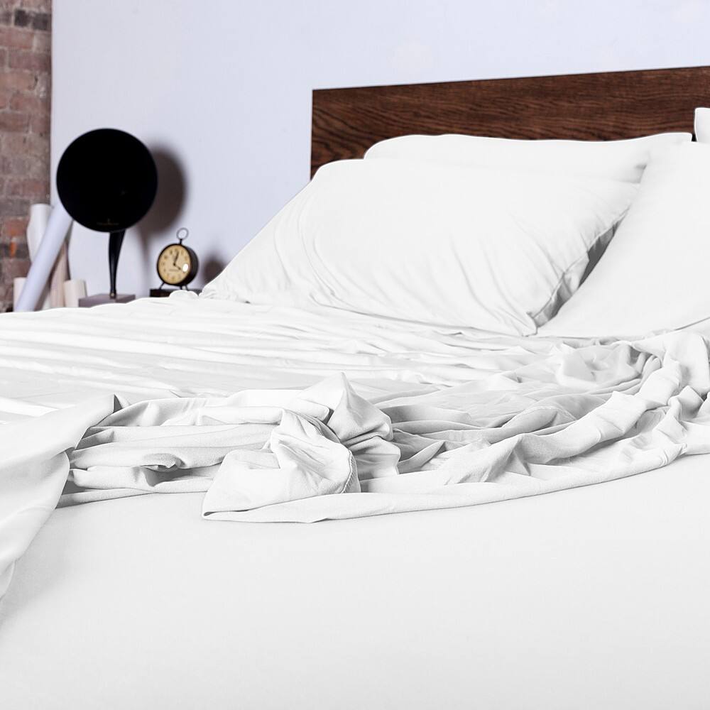 Best Buy SHEEX Sleep Tech Sheet Set King Cal King Bright White 201064