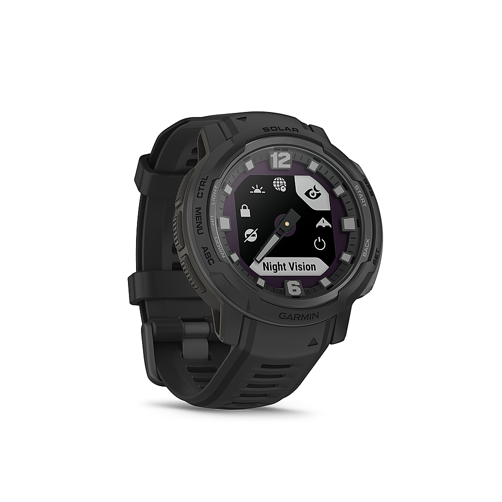 Garmin Instinct Crossover Solar, Tactical Edition 45mm Smartwatch  Fiber-reinforced Polymer Black 010-02730-10 - Best Buy