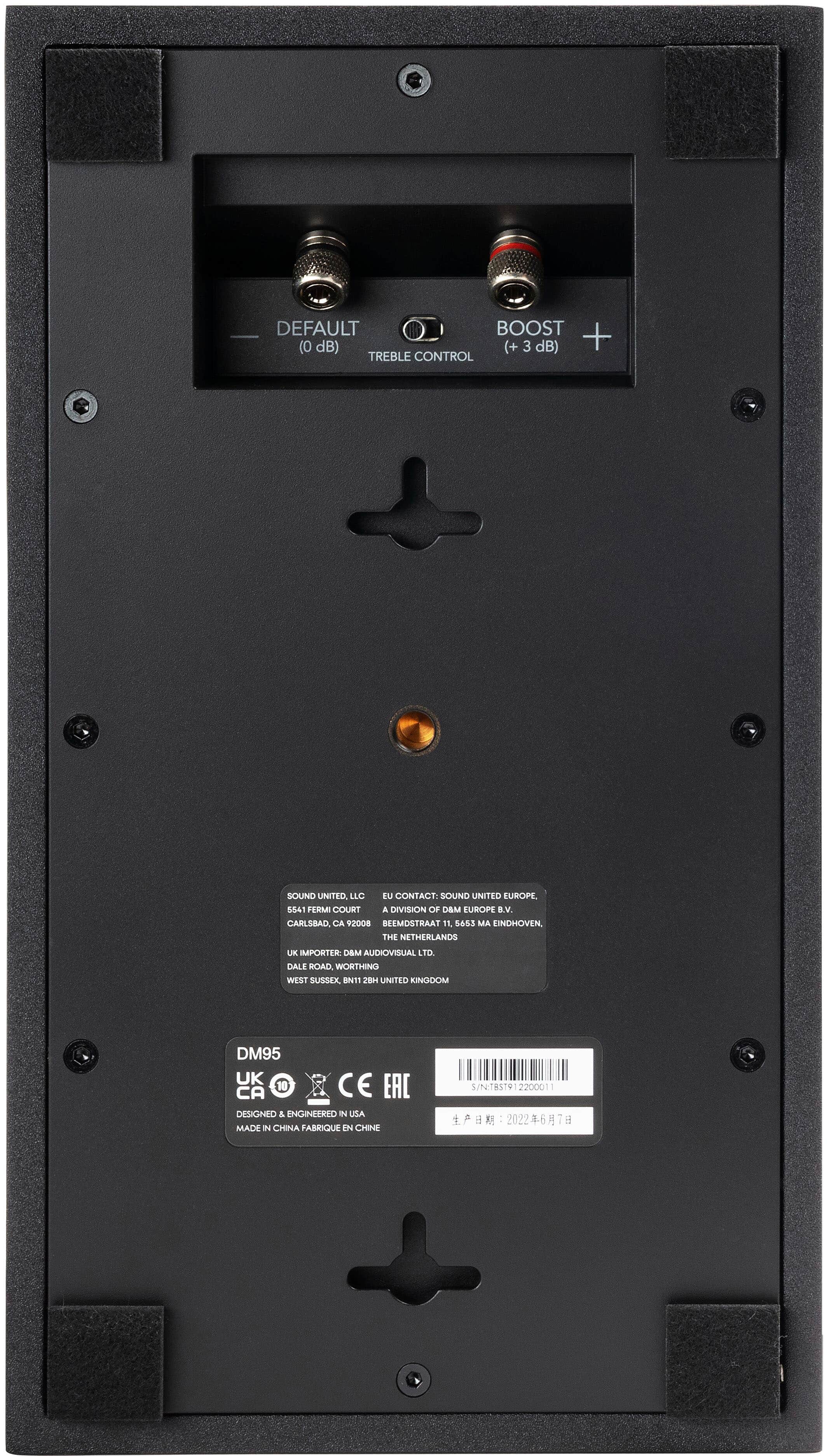 Back. Definitive Technology - Dymension DM95 5.25" On-Wall Speakers (Pair) - Black.