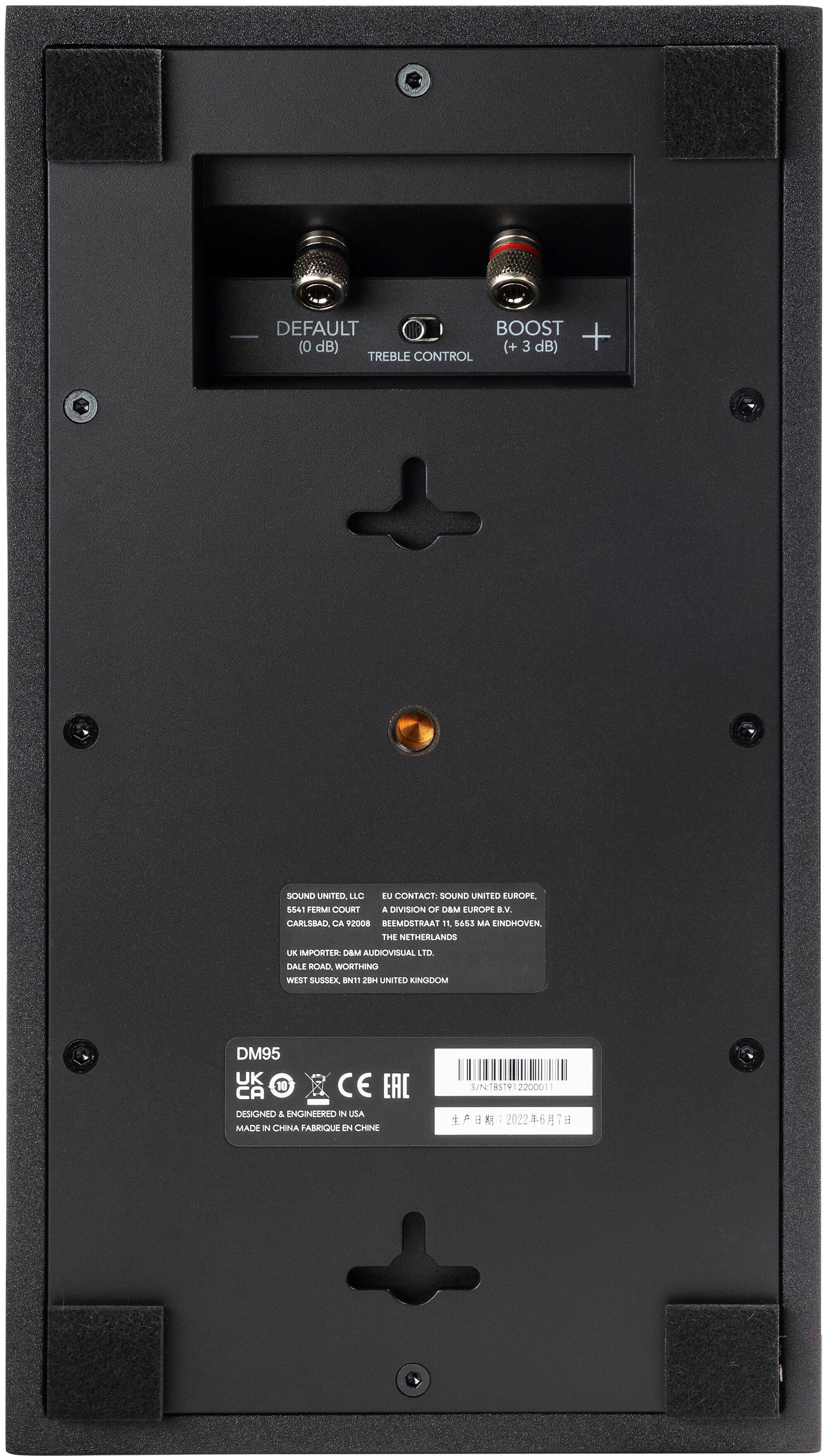 Back. Definitive Technology - Dymension DM95 5.25" On-Wall Speakers (Pair) - Black.