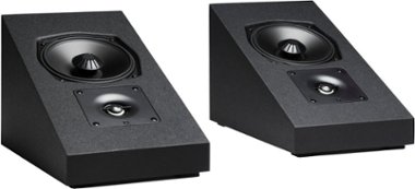 Definitive Technology - Dymension DM95 5.25" On-Wall Speakers (Pair) - Black - Front_Zoom