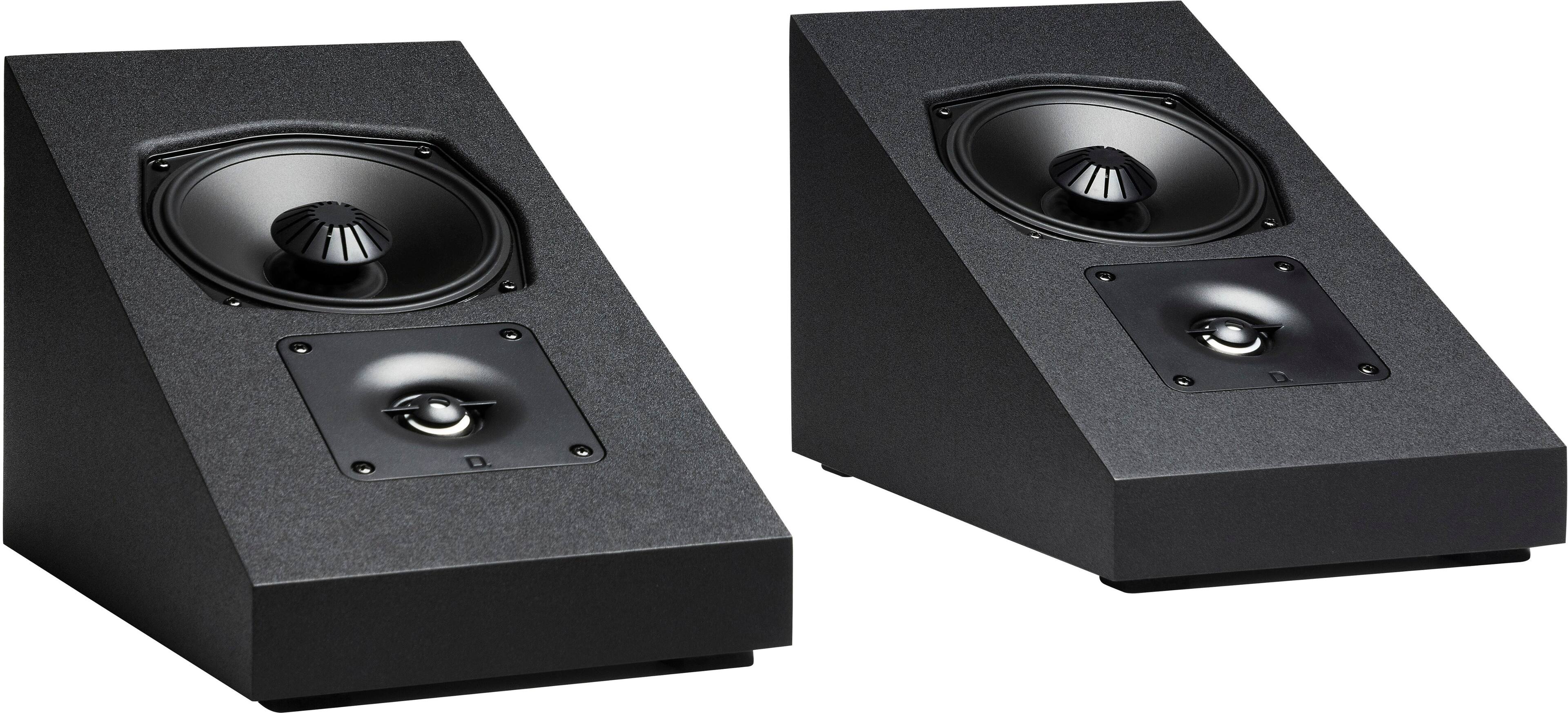 Front. Definitive Technology - Dymension DM95 5.25" On-Wall Speakers (Pair) - Black.