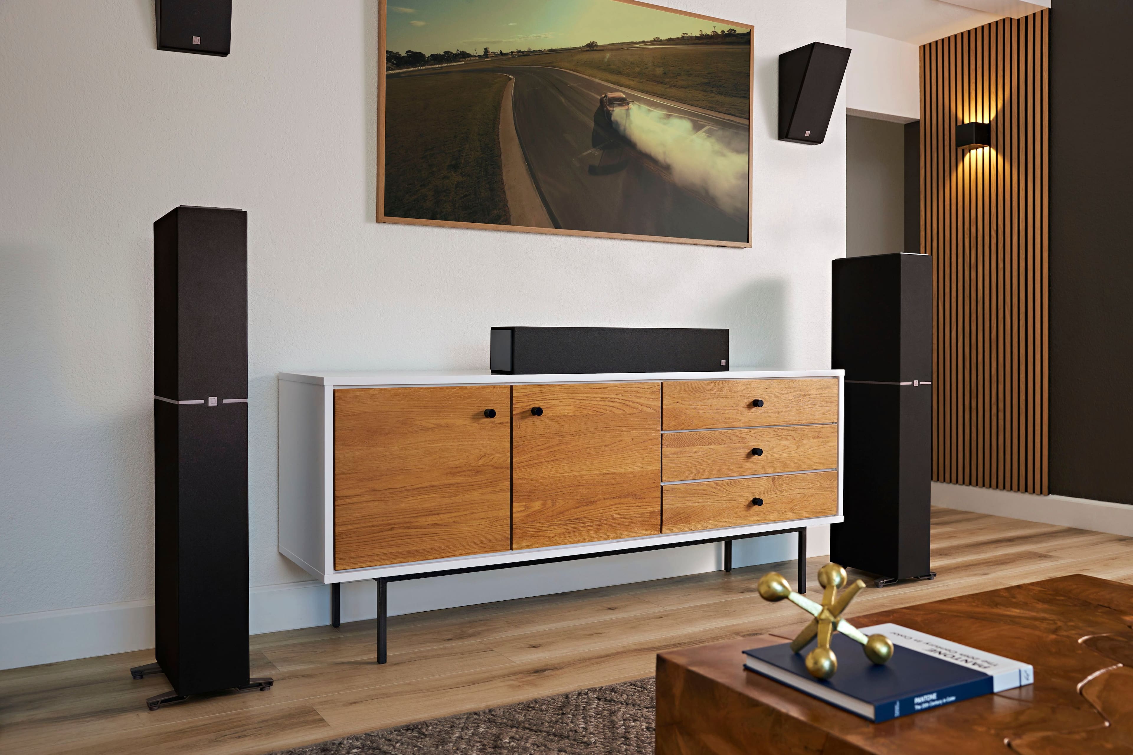 Alt View 14. Definitive Technology - Dymension DM95 5.25" On-Wall Speakers (Pair) - Black.