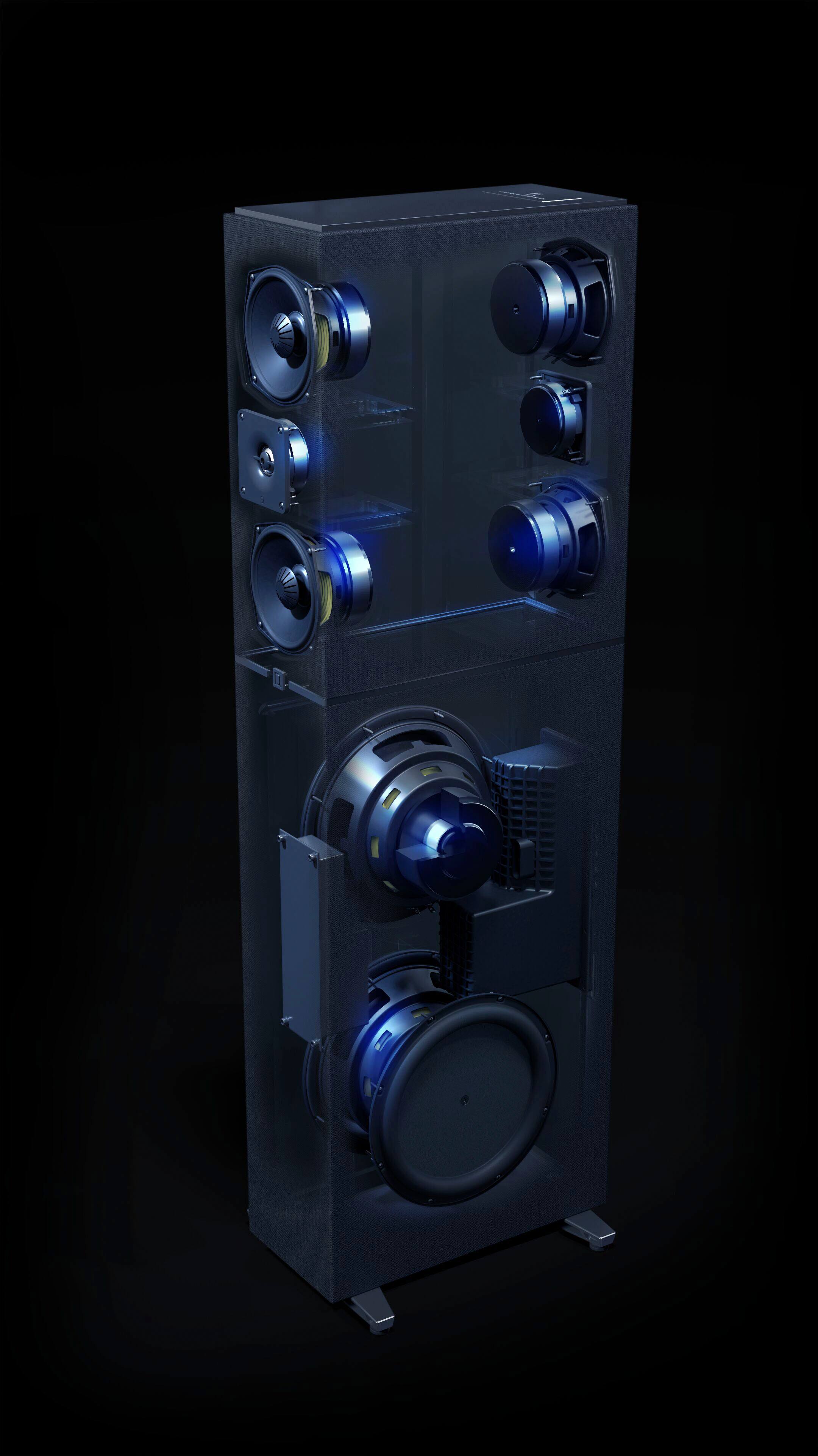 Alt View 17. Definitive Technology - Dymension DM70 5.25" Large Tower Speaker (Each) - Black.