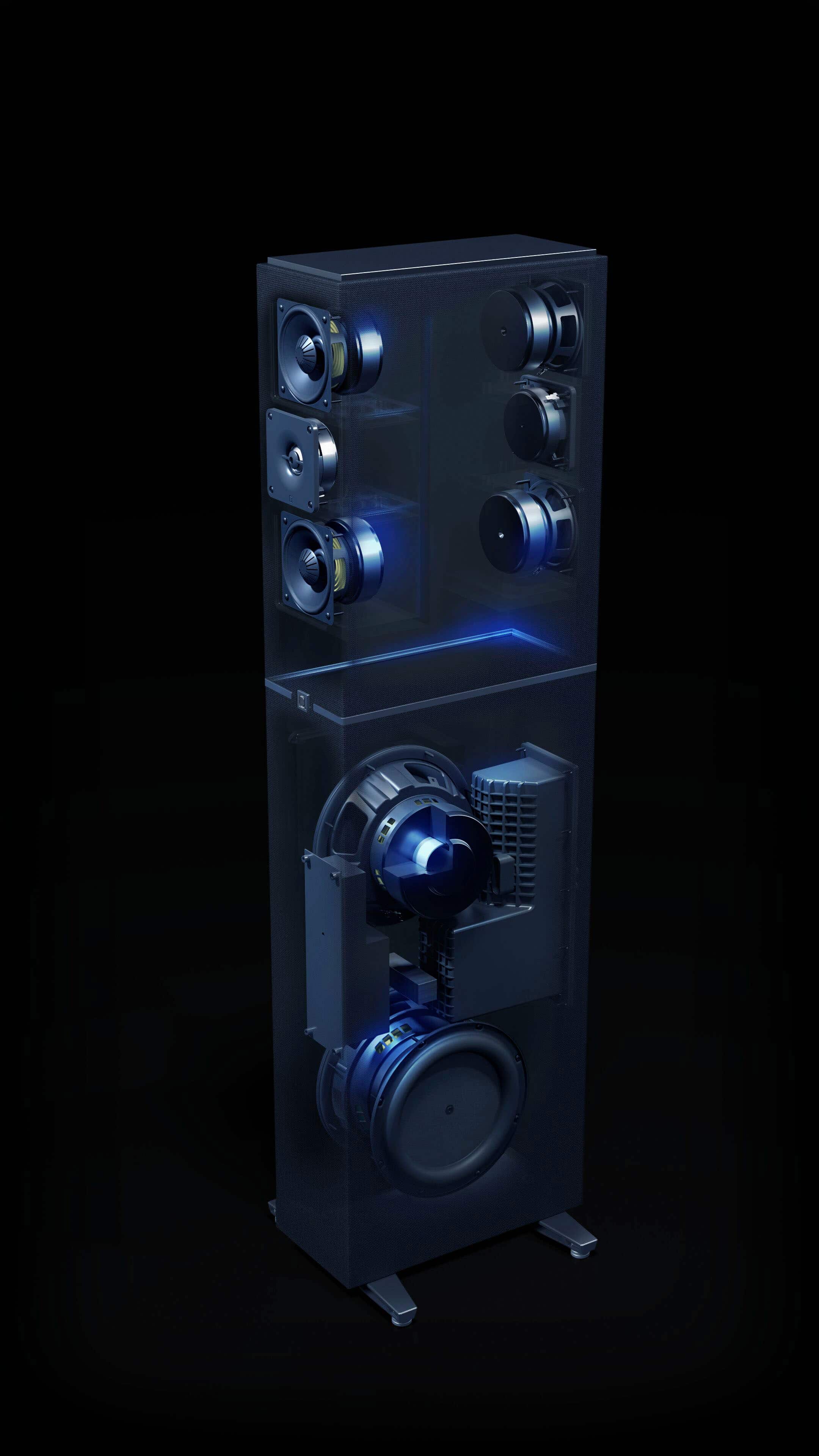 Alt View 17. Definitive Technology - Dymension DM60 4.5" Mid-Size Tower Speaker (Each) - Black.