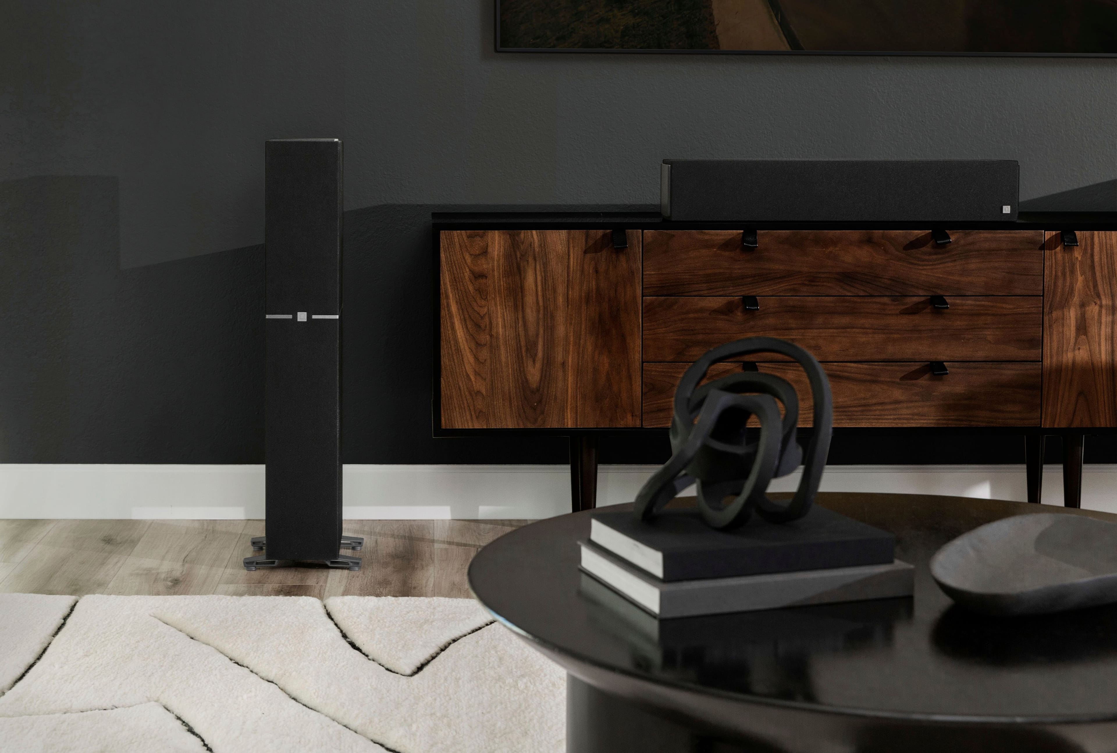 Alt View 12. Definitive Technology - Dymension DM40 4.5” Slim Tower Speaker (Each) - Black.