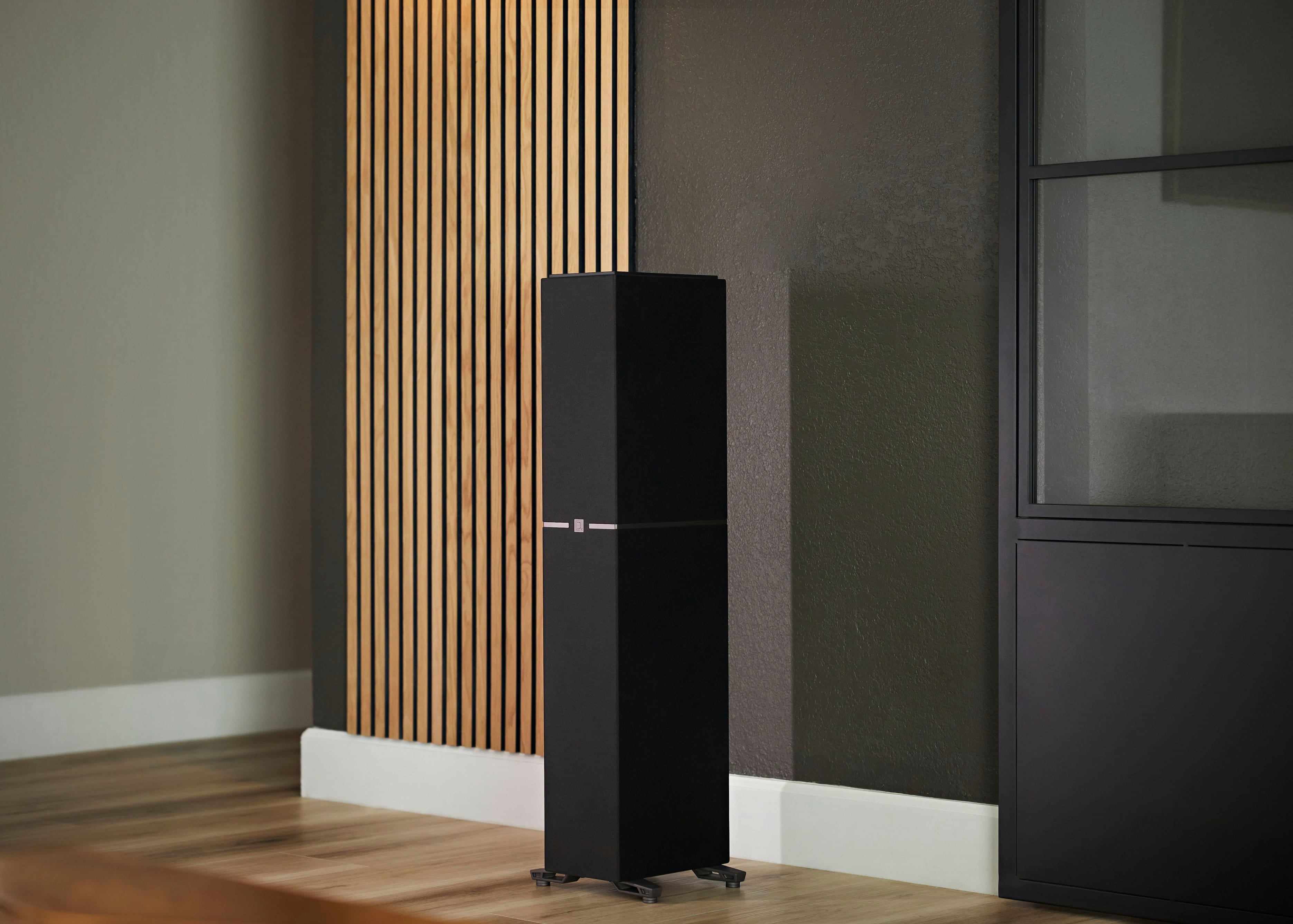 Alt View 14. Definitive Technology - Dymension DM40 4.5” Slim Tower Speaker (Each) - Black.