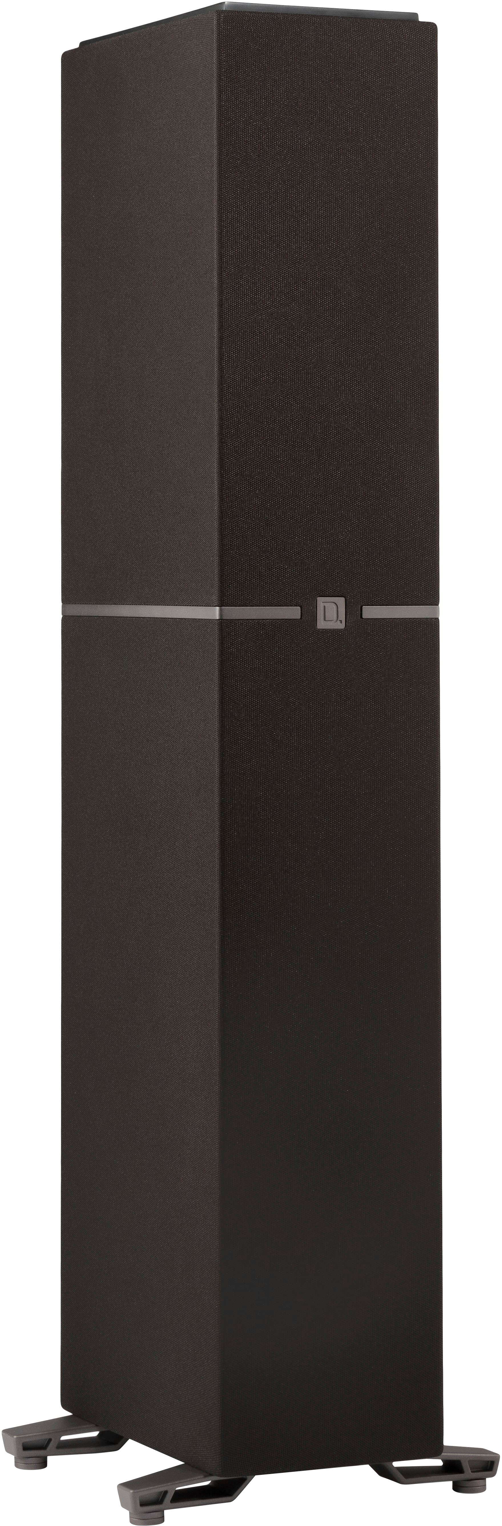 Left View: Definitive Technology - Dymension DM40 4.5” Slim Tower Speaker (Each) - Black