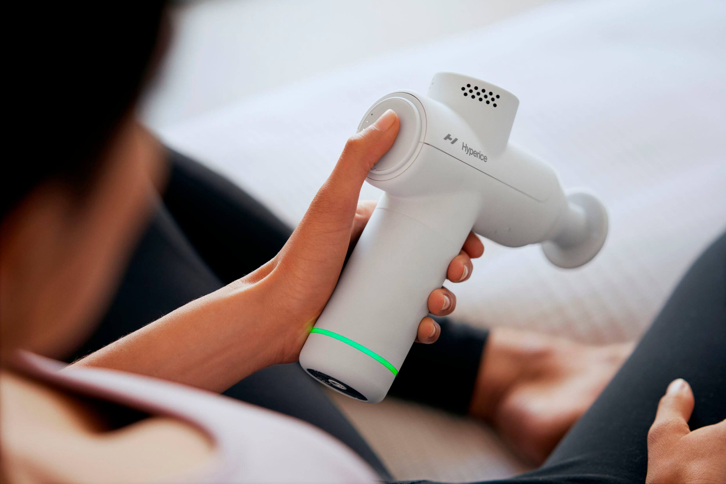 Alt View 27. Hyperice - Hypervolt Go 2 - USBC - Arctic Gray.