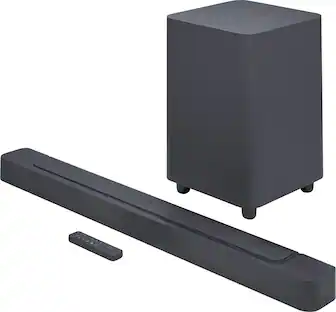 Front. JBL - BAR 500 5.1ch Soundbar with Multibeam and Dolby Atmos - Black.