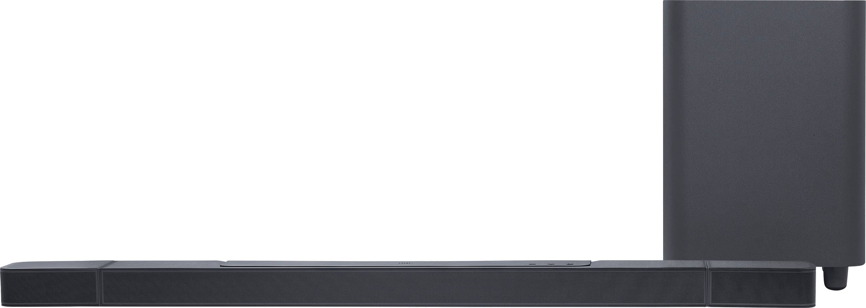 Angle. JBL - BAR 1000 7.1.4-channel soundbar with detachable surround speakers, MultiBeam, Dolby Atmos, and DTS:X - Black.