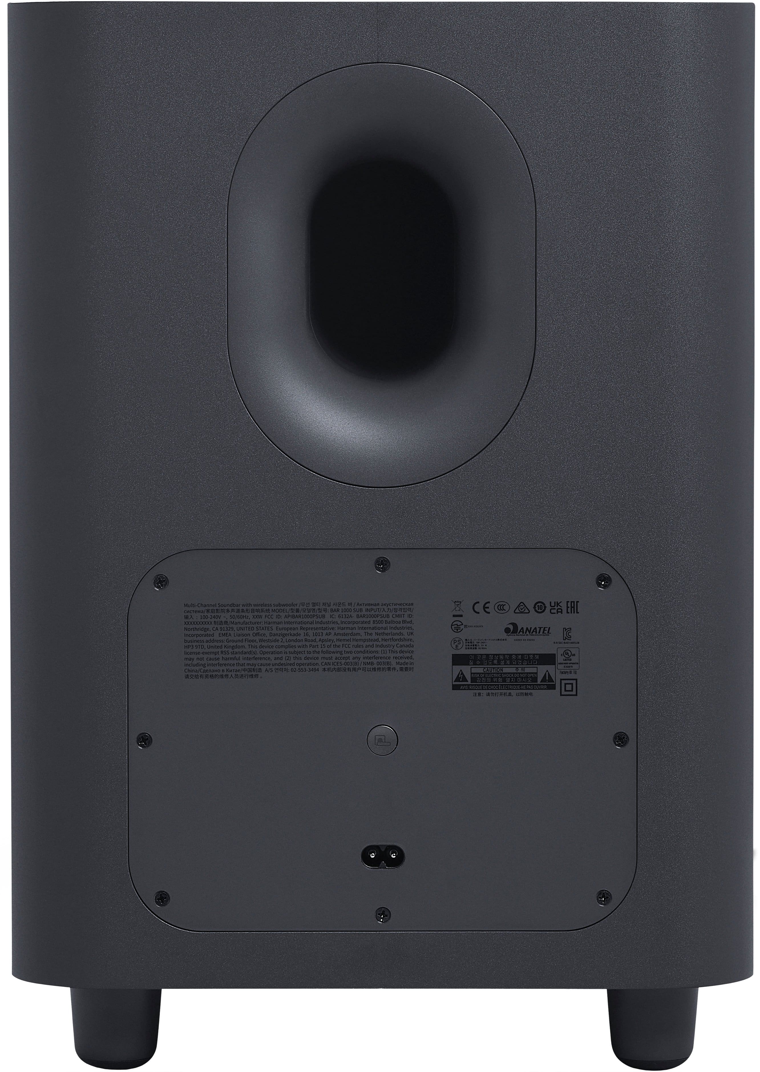 Alt View 16. JBL - BAR 1000 7.1.4-channel soundbar with detachable surround speakers, MultiBeam, Dolby Atmos, and DTS:X - Black.