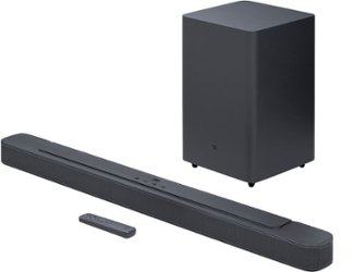 JBL - 2.1 Channel Soundbar with Wireless Subwoofer - Black - Front_Zoom