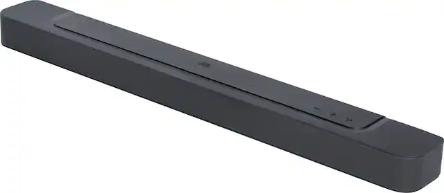 Front. JBL - BAR 300 5.0ch Compact All-In-One Soundbar with MultiBeam and Dolby Atmos - Black.