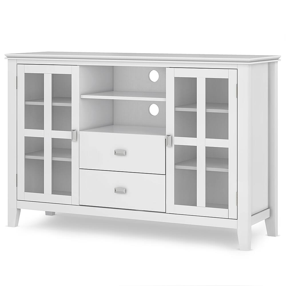 Simpli Home Artisan Solid Wood Tall TV Media Stand For TVs up to 60