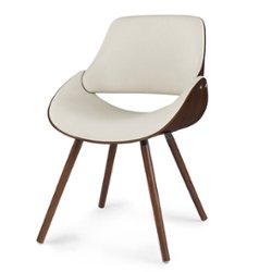 Simpli Home - Malden Bentwood Dining Chair with Wood Back - Cream - Front_Zoom