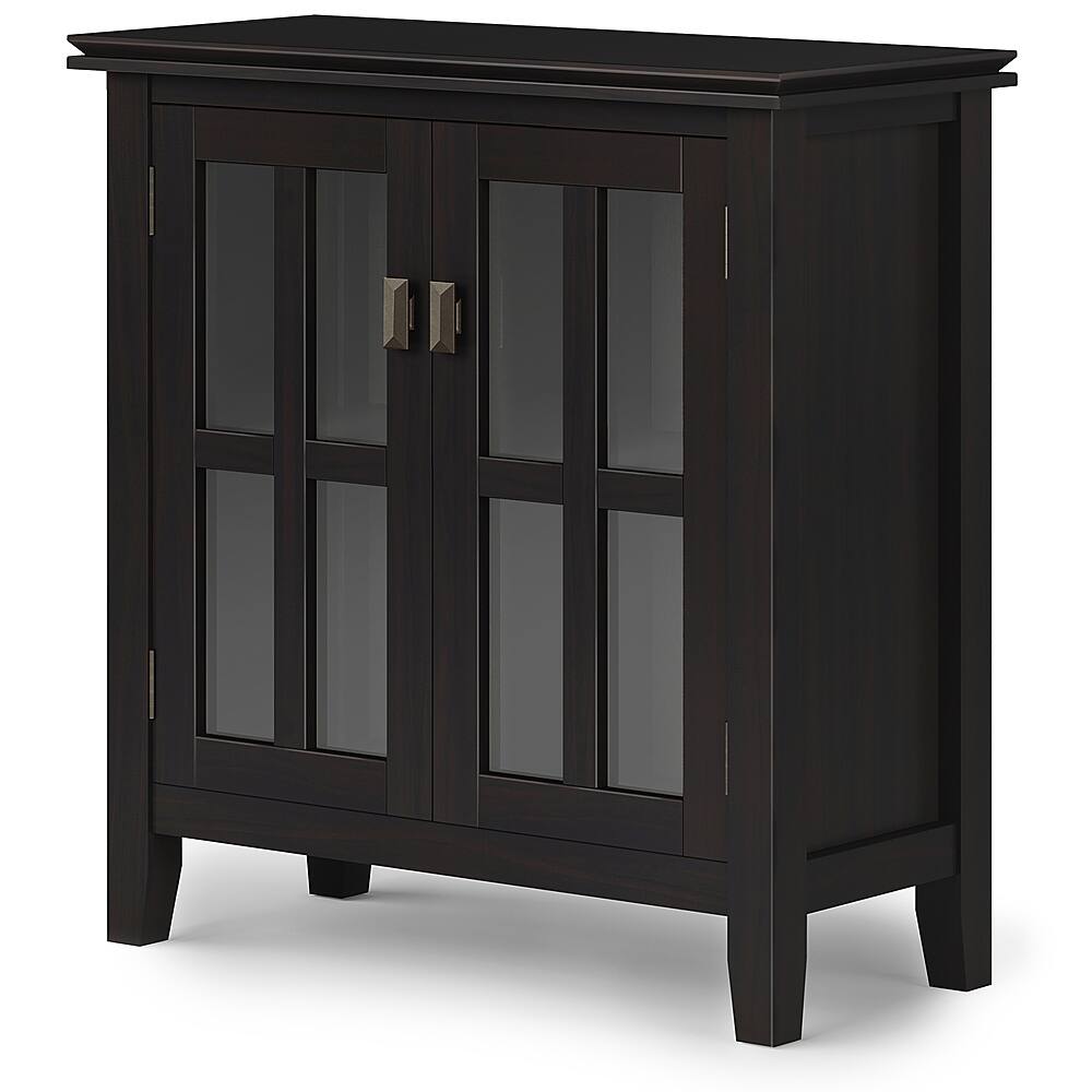 Angle View: Simpli Home - Artisan Low Storage Cabinet - Hickory Brown