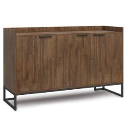 Simpli Home - Milverton Sideboard Buffet - Rustic Natural Aged Brown - Front_Zoom
