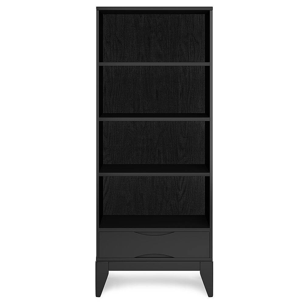 Simpli Home Harper Bookcase with Storage Black AXCHRP08BL Best Buy